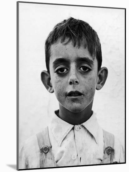 Portrait of a Spanish Boy-Frank Scherschel-Mounted Photographic Print