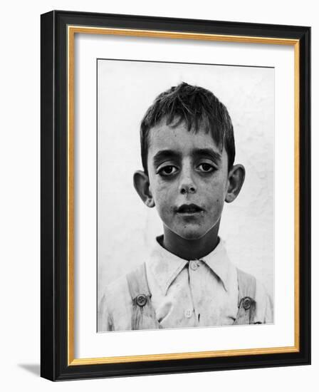 Portrait of a Spanish Boy-Frank Scherschel-Framed Photographic Print