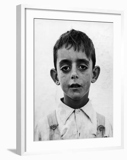 Portrait of a Spanish Boy-Frank Scherschel-Framed Photographic Print