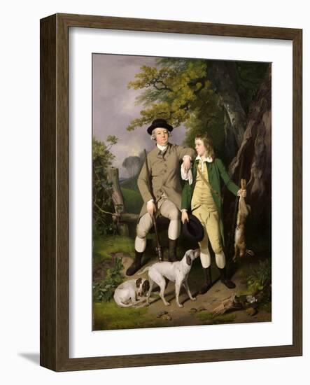 Portrait of a Sportsman with His Son, 1779-Francis Wheatley-Framed Giclee Print