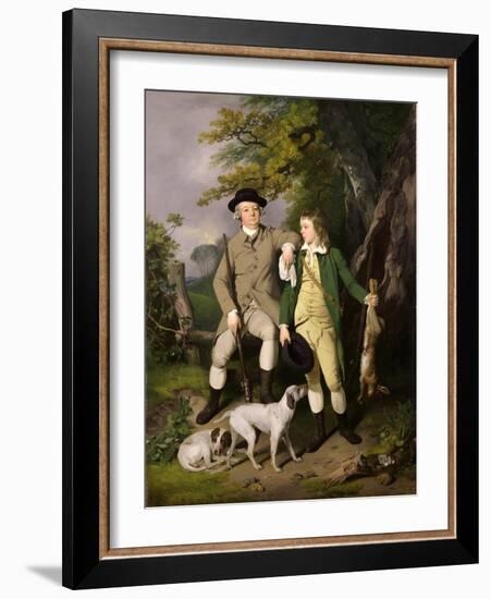 Portrait of a Sportsman with His Son, 1779-Francis Wheatley-Framed Giclee Print