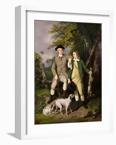 Portrait of a Sportsman with His Son, 1779-Francis Wheatley-Framed Giclee Print