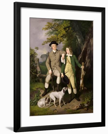 Portrait of a Sportsman with His Son, 1779-Francis Wheatley-Framed Giclee Print