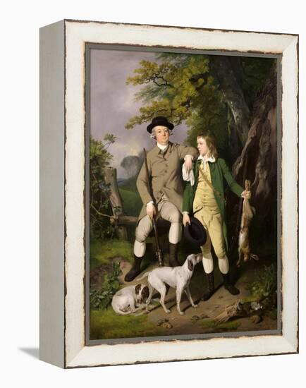Portrait of a Sportsman with His Son, 1779-Francis Wheatley-Framed Premier Image Canvas