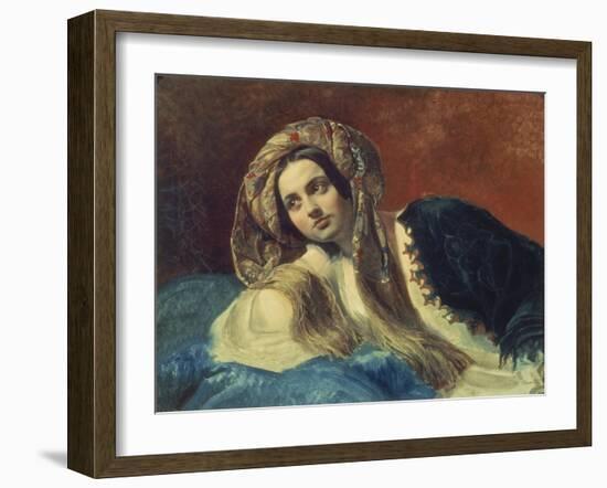 Portrait of a Turkish Woman, 1837-39-Karl Brüllow-Framed Giclee Print