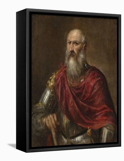 Portrait of a Venetian Admiral, Possibly Francesco Duodo-Titian (Tiziano Vecelli)-Framed Premier Image Canvas