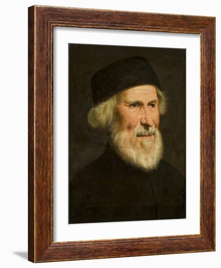 Portrait of a Venetian, C.1550-Jacopo Robusti Tintoretto-Framed Giclee Print