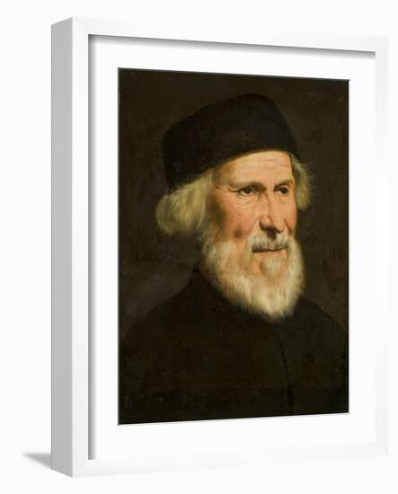 Portrait of a Venetian, C.1550-Jacopo Robusti Tintoretto-Framed Giclee Print