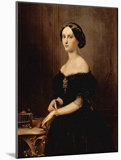 Portrait of a Venetian Woman, C.1852-Francesco Hayez-Mounted Giclee Print