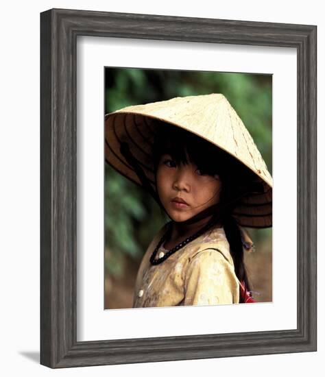 Portrait of a Vietnamese Girl-Keren Su-Framed Art Print