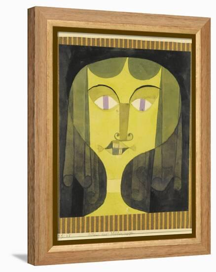 Portrait of a Violet-Eyed Woman-Paul Klee-Framed Premier Image Canvas