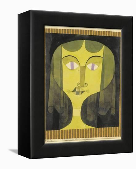 Portrait of a Violet-Eyed Woman-Paul Klee-Framed Premier Image Canvas