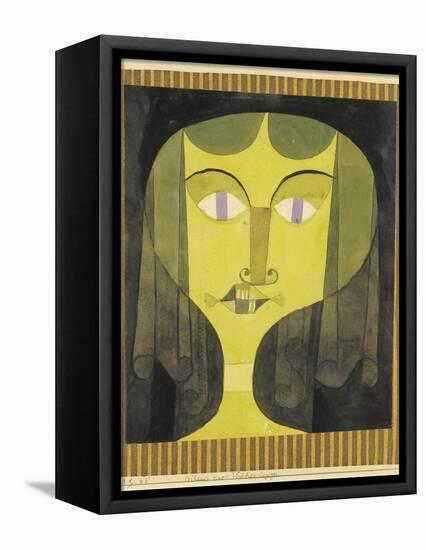 Portrait of a Violet-Eyed Woman-Paul Klee-Framed Premier Image Canvas