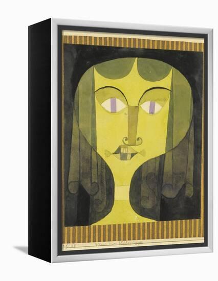 Portrait of a Violet-Eyed Woman-Paul Klee-Framed Premier Image Canvas