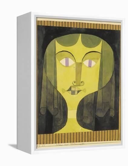 Portrait of a Violet-Eyed Woman-Paul Klee-Framed Premier Image Canvas