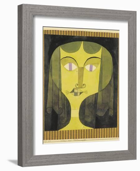 Portrait of a Violet-Eyed Woman-Paul Klee-Framed Giclee Print