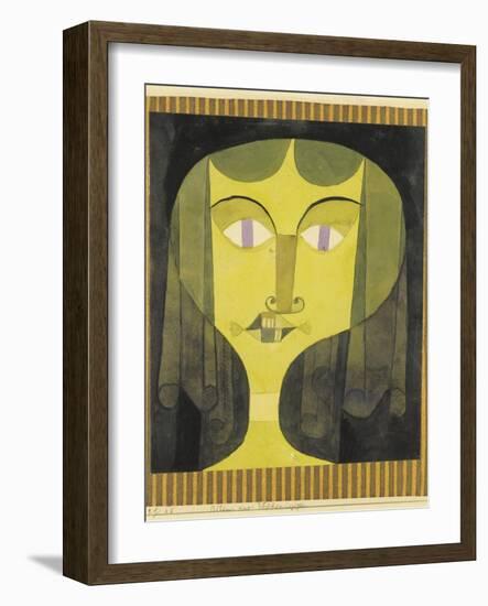 Portrait of a Violet-Eyed Woman-Paul Klee-Framed Giclee Print