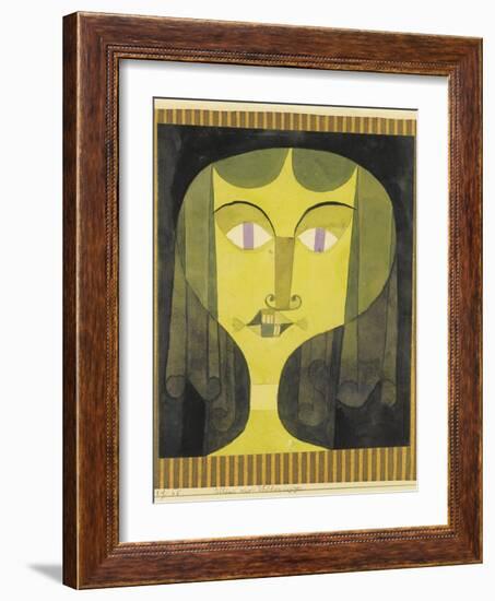 Portrait of a Violet-Eyed Woman-Paul Klee-Framed Giclee Print