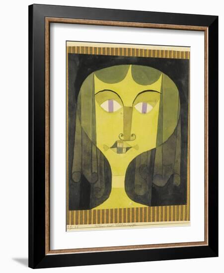 Portrait of a Violet-Eyed Woman-Paul Klee-Framed Giclee Print