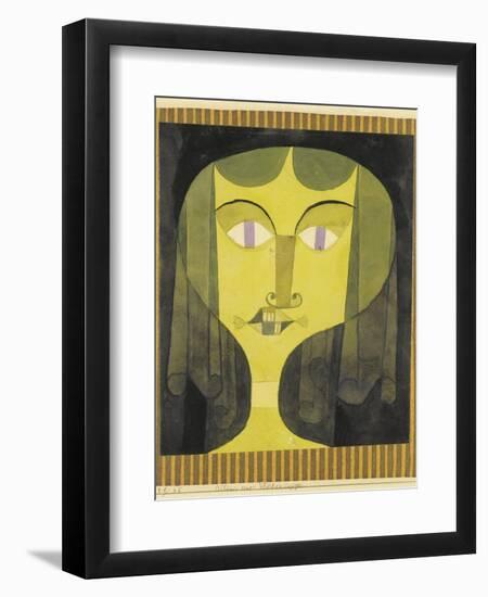 Portrait of a Violet-Eyed Woman-Paul Klee-Framed Giclee Print