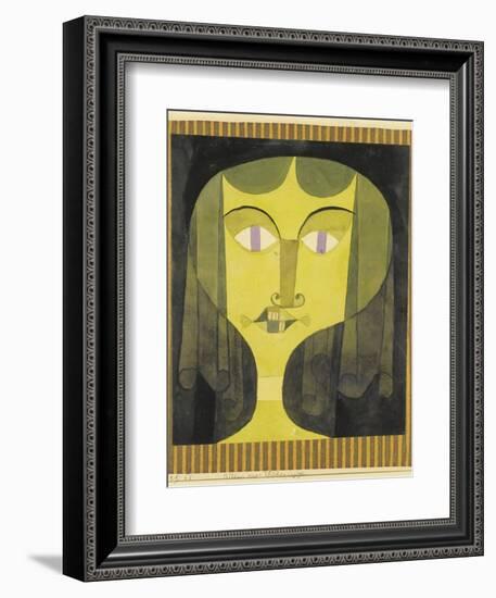 Portrait of a Violet-Eyed Woman-Paul Klee-Framed Giclee Print