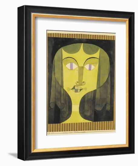 Portrait of a Violet-Eyed Woman-Paul Klee-Framed Giclee Print