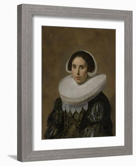 Portrait of a Woman, 1635-Frans Hals-Framed Art Print