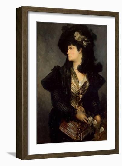 Portrait of a Woman, 1870S-1880S-Hans Makart-Framed Giclee Print