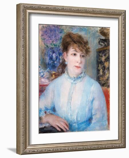 Portrait of a Woman, 1877-Pierre-Auguste Renoir-Framed Giclee Print