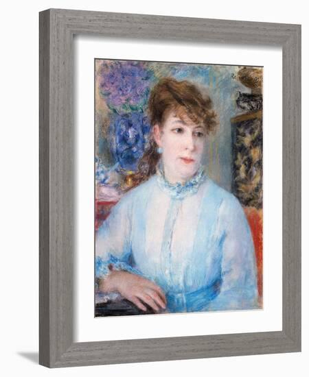 Portrait of a Woman, 1877-Pierre-Auguste Renoir-Framed Giclee Print