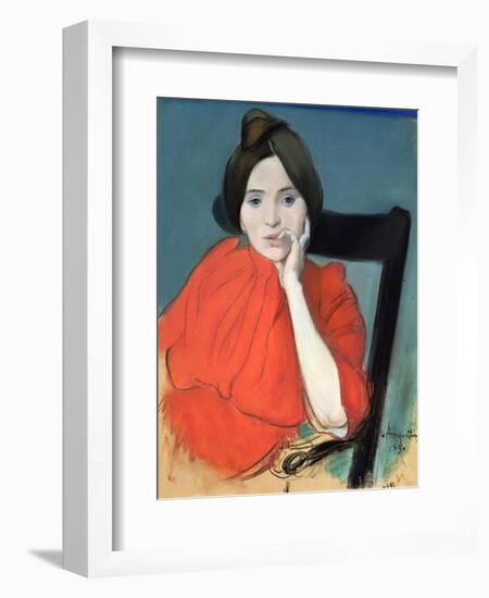 Portrait of a Woman, 1890-Louis Anquetin-Framed Giclee Print