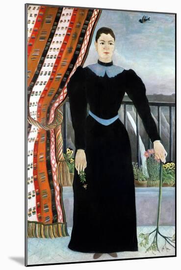 Portrait of a Woman, 1895-Henri Rousseau-Mounted Giclee Print