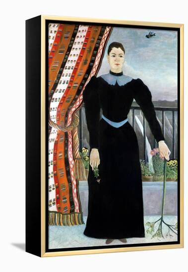 Portrait of a Woman, 1895-Henri Rousseau-Framed Premier Image Canvas