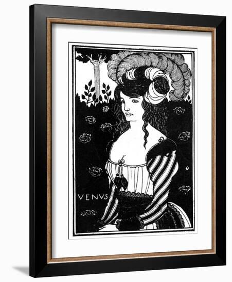 Portrait of a Woman, 1898-Aubrey Beardsley-Framed Giclee Print