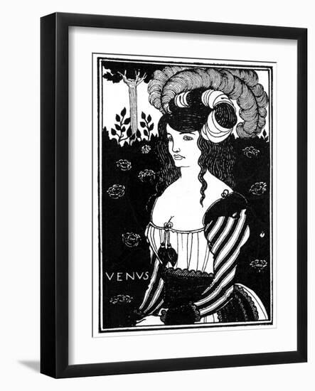 Portrait of a Woman, 1898-Aubrey Beardsley-Framed Giclee Print