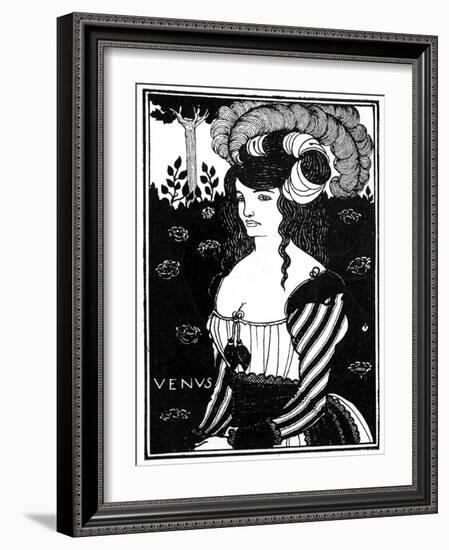 Portrait of a Woman, 1898-Aubrey Beardsley-Framed Giclee Print