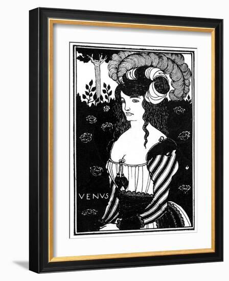 Portrait of a Woman, 1898-Aubrey Beardsley-Framed Giclee Print