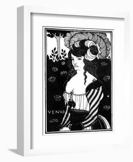 Portrait of a Woman, 1898-Aubrey Beardsley-Framed Giclee Print