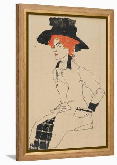 Portrait of a Woman, 1910-Egon Schiele-Framed Premier Image Canvas