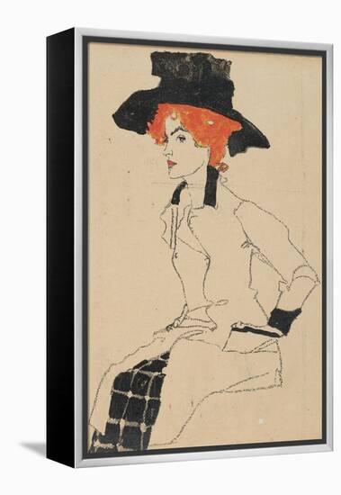 Portrait of a Woman, 1910-Egon Schiele-Framed Premier Image Canvas