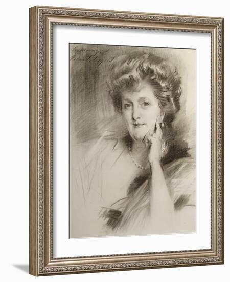 Portrait of a Woman, after 1900 (Chalk on Wove Paper)-John Singer Sargent-Framed Giclee Print