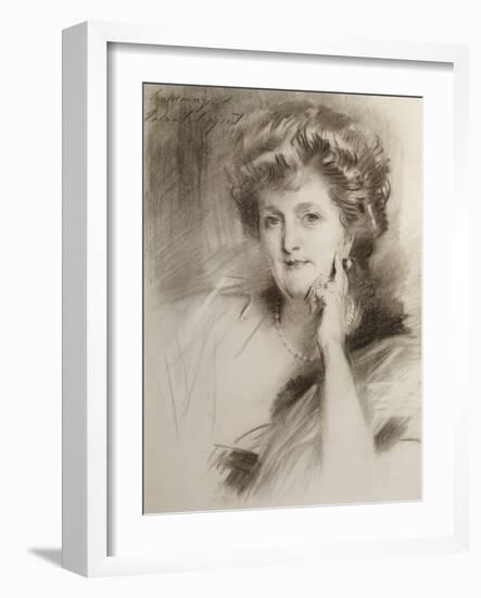 Portrait of a Woman, after 1900 (Chalk on Wove Paper)-John Singer Sargent-Framed Giclee Print