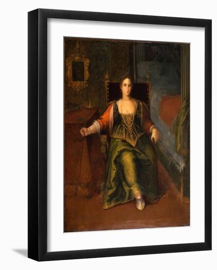 Portrait of a Woman as Cleopatra-Italian School-Framed Giclee Print