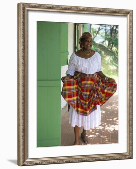 Portrait of a Woman at the Old Clement Distillery Main House-Bruno Barbier-Framed Photographic Print