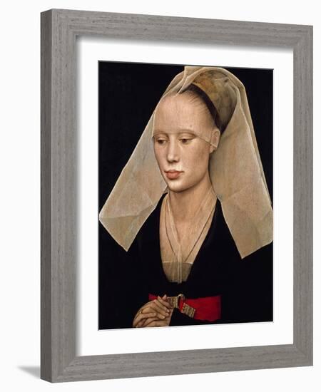 Portrait of a Woman, C. 1460-Van der Weyden Rogier-Framed Giclee Print