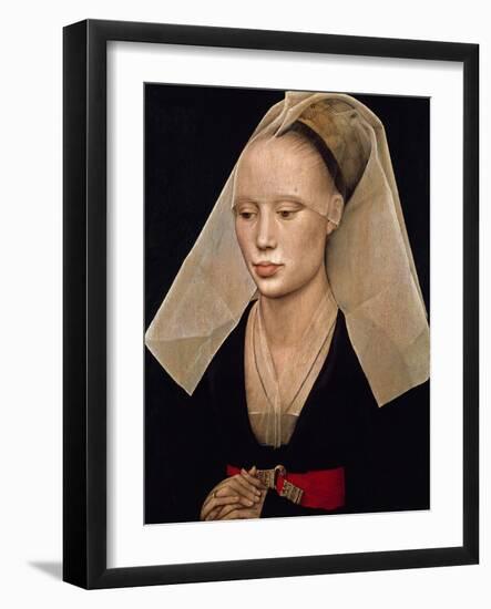 Portrait of a Woman, C. 1460-Van der Weyden Rogier-Framed Giclee Print