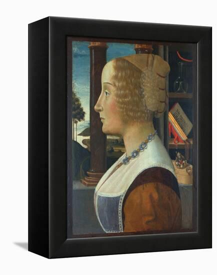 Portrait of a Woman, C.1490-Domenico Ghirlandaio-Framed Premier Image Canvas