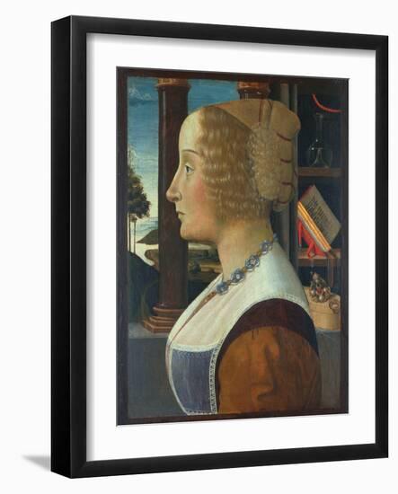 Portrait of a Woman, C.1490-Domenico Ghirlandaio-Framed Giclee Print