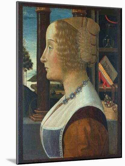 Portrait of a Woman, C.1490-Domenico Ghirlandaio-Mounted Giclee Print