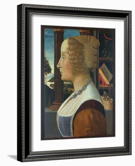 Portrait of a Woman, C.1490-Domenico Ghirlandaio-Framed Giclee Print